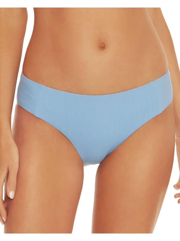 Womens Ribbed Cheeky Bikini Swim Bottom